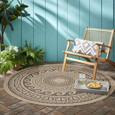 Teppich Comilla 0887 Black, Durchmesser 160 cm