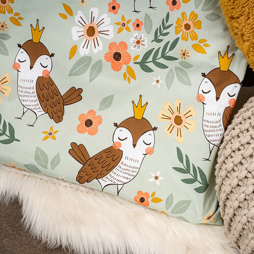 4Home Дитяча бавовняна постільна білизна в дитяче  ліжечко Owlet, 100 x 135 см, 40 x 60 см