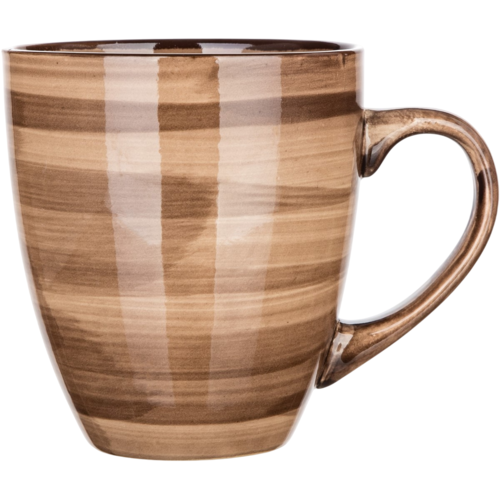 Set de 6 căni din ceramică Banquet PALAS , 400 ml, maro