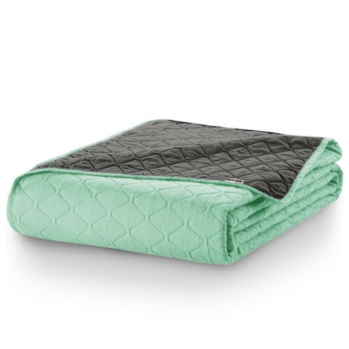 DecoKing Prekriv za postel Axel meta/jeklena, 170x 210 cm