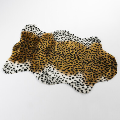 Imitace kožešiny Trendy leopard, 70 x 100 cm, hnědá, 70 x 100 cm
