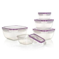 Set de doze din plastic Banquet, pentru alimente, 5 buc., violet Set de doze din plastic Banquet, pentru alimente, 5 buc., violet