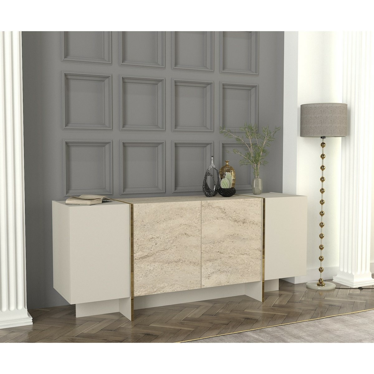 Skrinka Veyron Travertine and Sandstone
