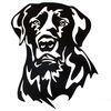 Lesnata izrezana dekoracija za steno Labrador,28,5 x 35 cm