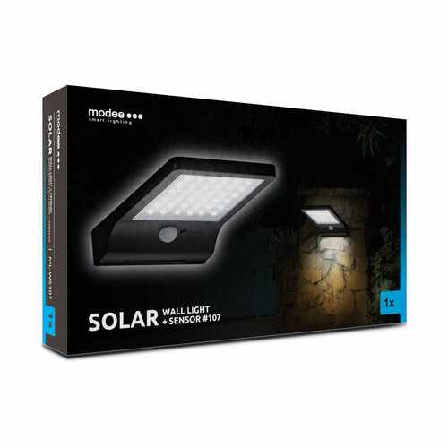 Modee lampa solarna naścienna LED z czujnikiem PIR ML-WS107