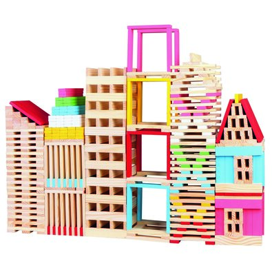 Bino Holzbauset Stadt, 150 Teile