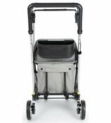 Cărucior de cumpărături Carlett Senior Comfort cu roți, 29 l, gri