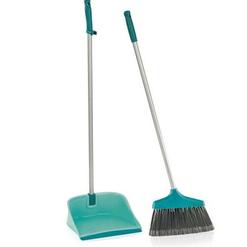 Leifheit Set za pometanje z metlico in lopatico zdolgim ročajem