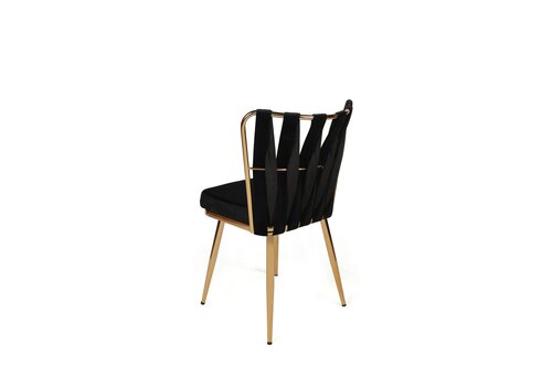 Kusakli Black and Gold étkezőszék szett, 4 db