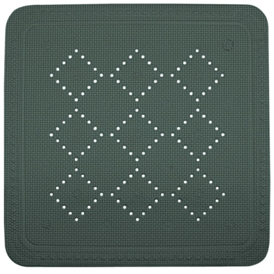 Spirella Rutschfeste Duschmatte ALASKA, dunkelgrün, 55 x 55 cm