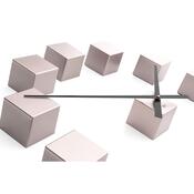 Future Time FT3000PI Cubic pink Design falra ragasztható óra, átmérő 50 cm