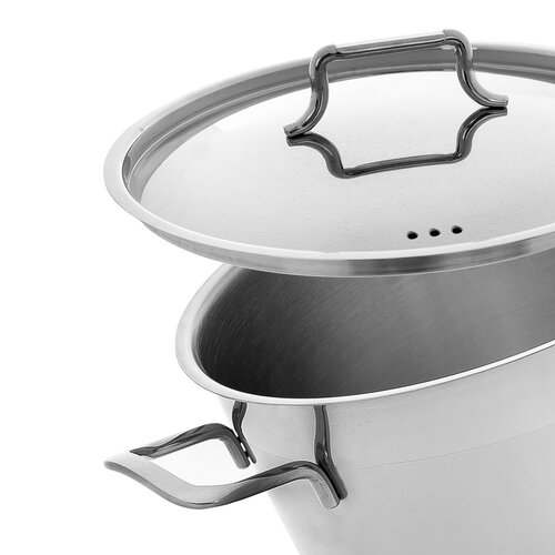 Orion Edelstahlkasserolle mit Deckel Anett 9,5 l