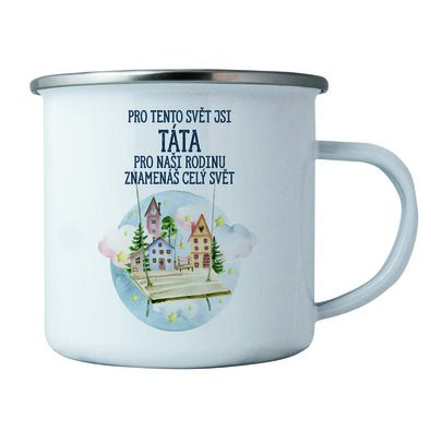 Bohemia Gifts Kubek cynowy Tato, 350 ml