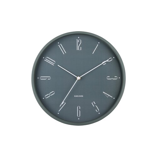 Karlsson 5988GR designerski zegar ścienny szary, średnica 30 cm