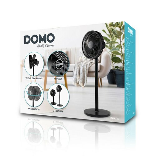 DOMO DO8157 stojanový ventilátor 2v1, černá