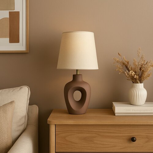 Rabalux 74080 stolní lampa Madelor, hnědá