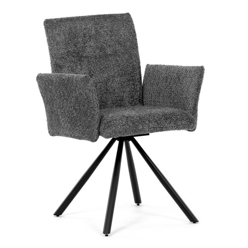 Set de scaune de sufragerie cu mecanism deîntoarcere DCH-W1117 GREY2, 2 buc.