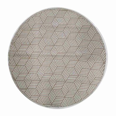 Covor de exterior Luz bej, 120 cm