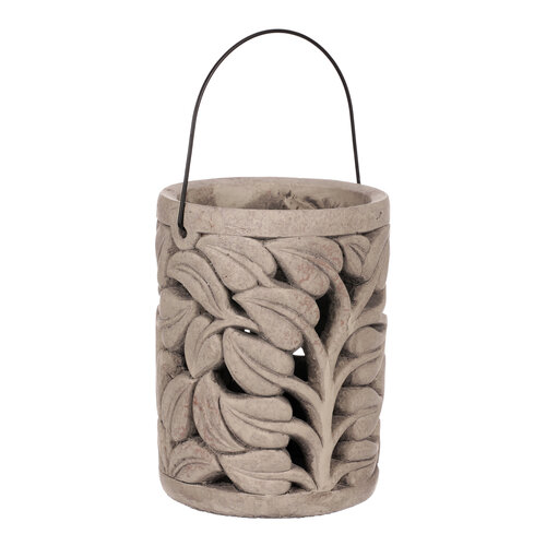 Felinar decorativ Folia, 19 x 25 cm, beton
