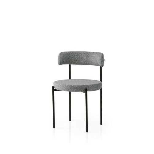 Súprava jedálenských stoličiek Gini Dark Grey and Black, 2 ks