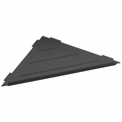 SAPHO XJ615B Pametna vogalna polica za spoje 29,7x 1,5 x 21 cm, črna mat