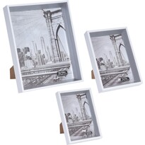 Komplet ramek na fotografie Berlin, 3 szt., srebrny Komplet ramek na fotografie Berlin, 3 szt., srebrny