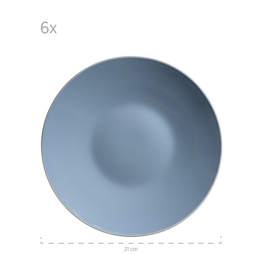 Mäser Jídelní sada nádobí 24 ks ELISSA – modrá lesk