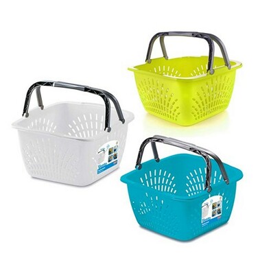 BRILANZ VENTO plastikowy perforowany koszyk z uchwytami