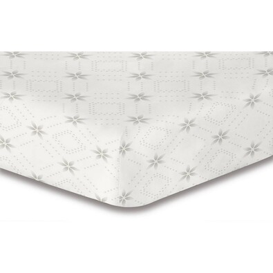 DecoKing Prześcieradło Snowynight szare S2 mikrowłókno, 90 x 200 cm