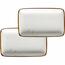 Mäser 2-delni set pladnjev Pintar White rjave pike21 x 13 x 3 cm