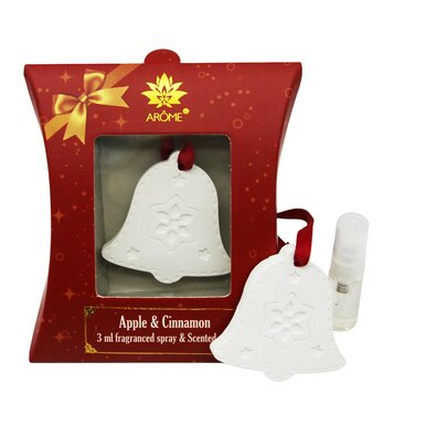 Arome Darilni set dišeče gline in spreja z vonjem3 ml, Jabolko Cimet