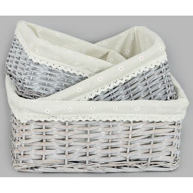 Prútený košík Monforte, sada 3 ks