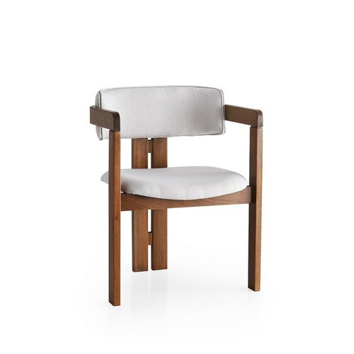 Krzesła do jadalni CO Cream and Walnut