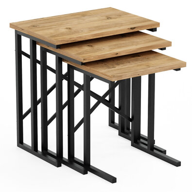 Măsuță Brown Cross, 3 buc.