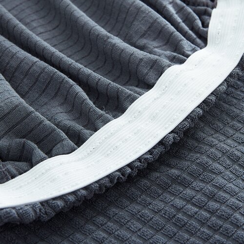 4Home Stretch prevleka za stol Magic clean temno siva, 45 - 50 cm, komplet 2 kosov