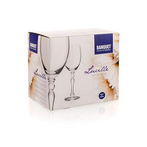 Banquet CRYSTAL Lucille poháre na biele víno 6 ks