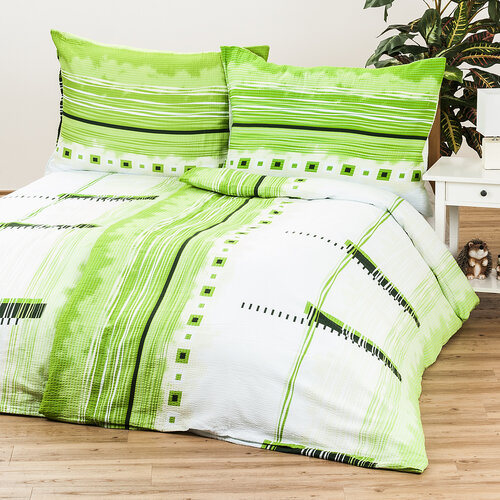 Obliečka na vankúš bavlnený satén Maxim green, 40 x 40 cm