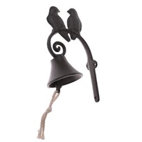 Litinový zvonek Iron bird, 15 x 23 x 9,5 cm