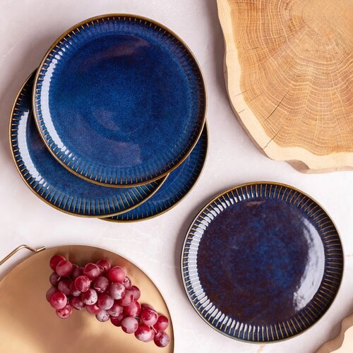 Altom Set mit 2 Desserttellern Reactive Stripes 20,5 cm