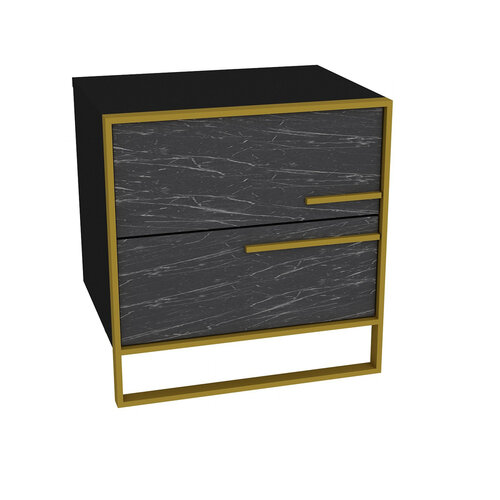 Nachttisch Polka Black