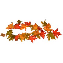 Jesienna girlanda z liśćmi klonu, 125 cm