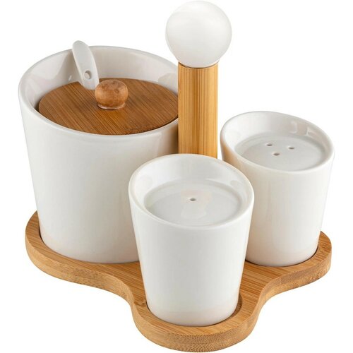 Set de condimente Florina Adria, alb