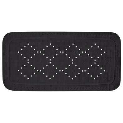 Spirella Anti-Rutsch-BadewannenmatteALASKA, schwarz, 91 x 36 cm