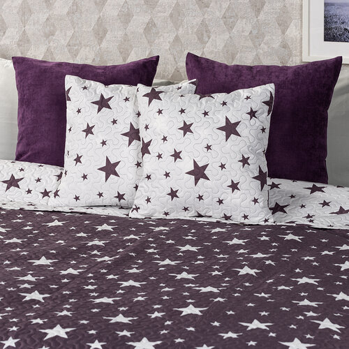 4Home Stars Tagesdecke, 220 x 240 cm, 2 St. 40 x 40 cm
