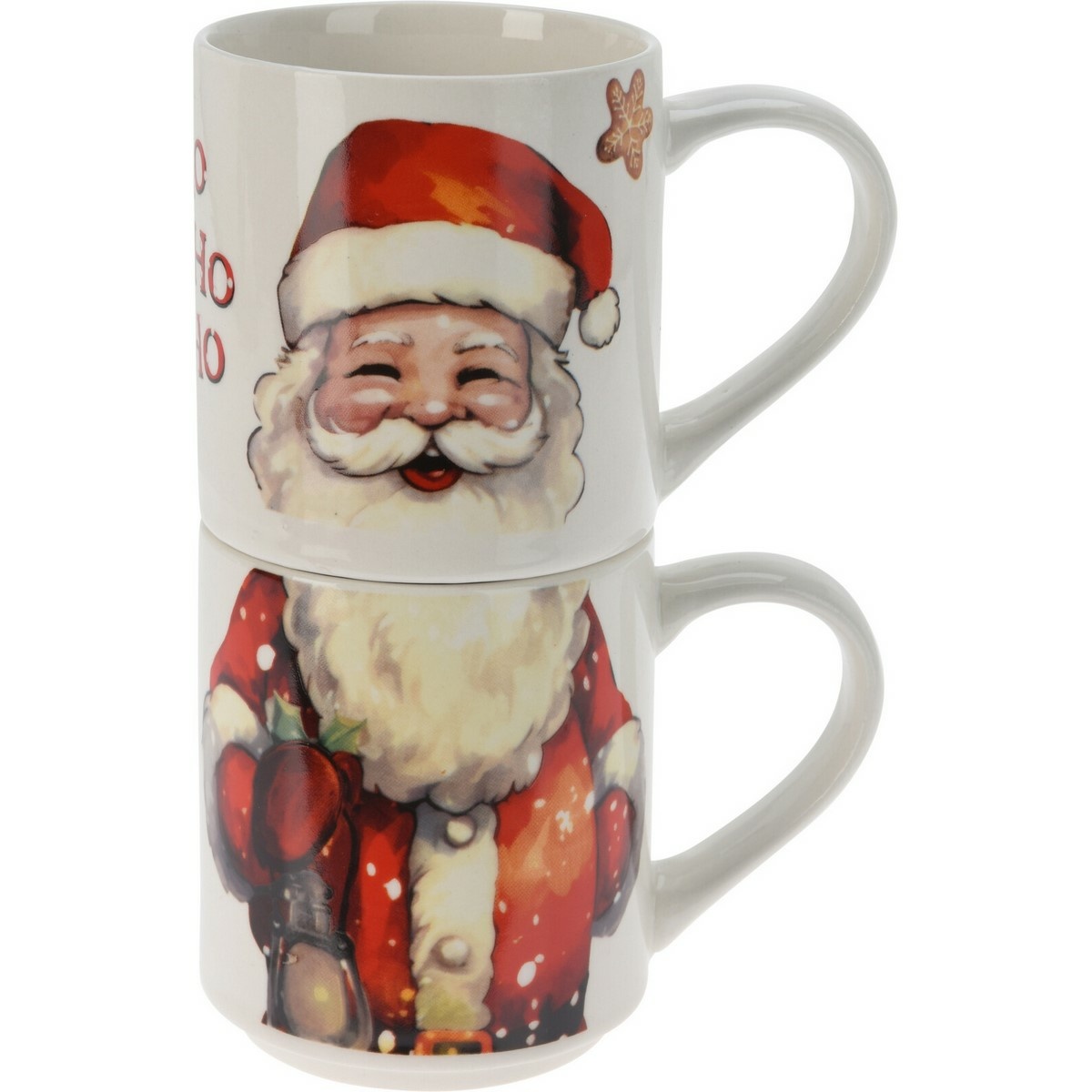 Santa 2 db-os bögrés szett, 265 ml, porcelán akciós termékkép 1