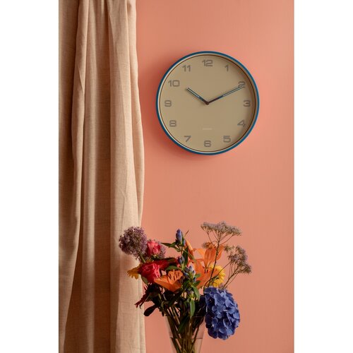 Karlsson 6013BB dizajnové nástenné hodiny modrá, pr. 40 cm