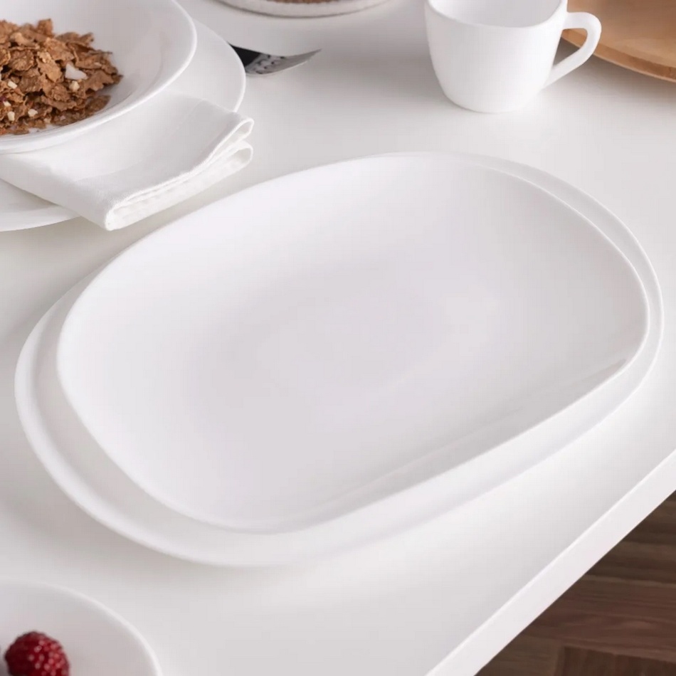 Altom White harmónia opálüveg tálaló tányér 23 x 16 cm termék 2. képe