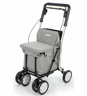 Carlett Senior Comfort nakupovalna torba nakolesih 29 l, siva