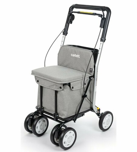 Carlett Senior Comfort nakupovalna torba nakolesih 29 l, siva