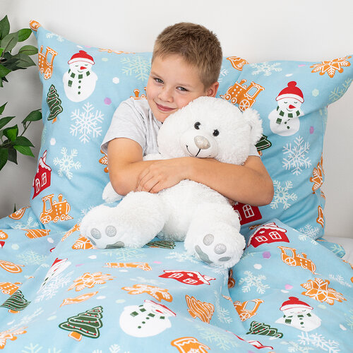 Lenjerie de pat din flanel 4Home Sweet Winter, 140x 200 cm, 70 x 90 cm